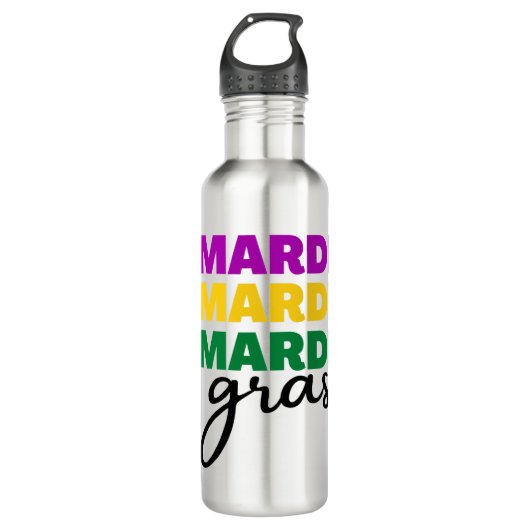 Mardi Gras Waterfles (Voorkant)