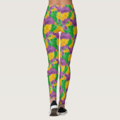 Mardi Gras Waterverf Pointillize Camouflage Leggings (Achterkant)