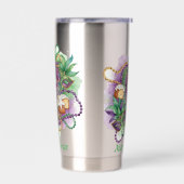 Mardi Gras-waterverfviering Geïsoleerde Drinkbeker (Links)