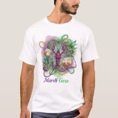 Mardi Gras-waterverfviering  T-shirt (Voorkant)