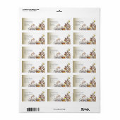 Mardi Gras Wedding Favor Lip Balm Tube Etiket (Full Sheet)