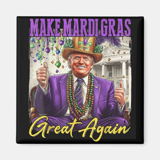 Mardi Gras weer geweldig Magneet (Voorkant)