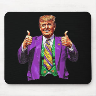 Mardi Gras weer groot Donald Trump Amerikaanse vla Muismat