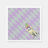 Mardi Gras Weimaraner Servet (Voorkant)