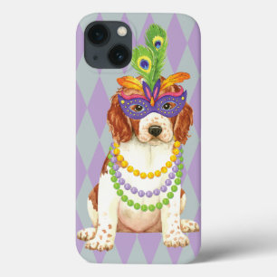 Mardi Gras Welsh Springer Spaniel Case-Mate iPhone Case