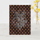 Mardi Gras Wenskaart, laat de Good Times Roll Kaart (Gele Bloem)