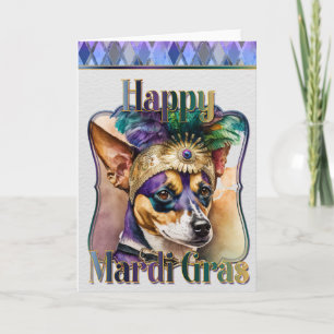 Mardi Gras Wenskaart, Mardi Gras Terrier Kaart