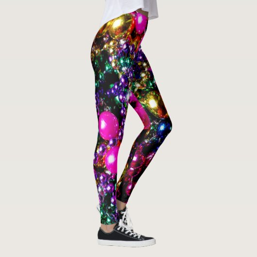 Mardi Gras "werpt LEGGINGS" Leggings (Rechts)