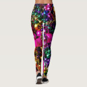Mardi Gras "werpt LEGGINGS" Leggings (Achterkant)