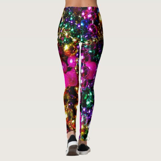Mardi Gras "werpt LEGGINGS" Leggings (Achterkant)