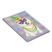 Mardi Gras Westie Notitieboek (Rechterzijde)