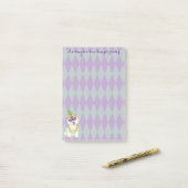 Mardi Gras Westie Post-it® Notes (Op bureau)