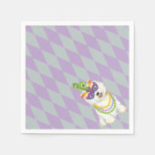 Mardi Gras Westie Servet (Voorkant)