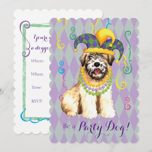 Mardi Gras Wheaten Kaart (Voorkant / Achterkant)