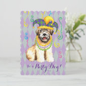 Mardi Gras Wheaten Kaart (Staand voorkant)