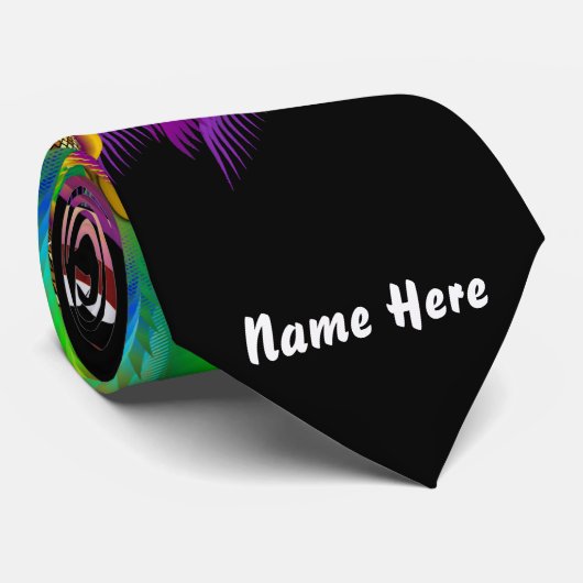 Mardi Gras Wild en Crazy Stropdassen Uitzicht neem (Opgerold)