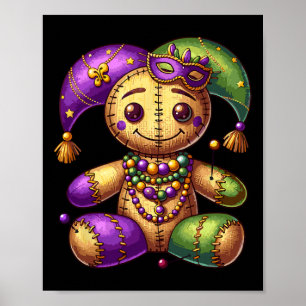 Mardi Gras Witch Doctor Gothic Kostuum Mannen Vrou Poster