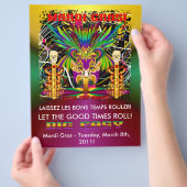 Mardi Gras Witch Doctor-Skull V-3-T Flyer (Hand)