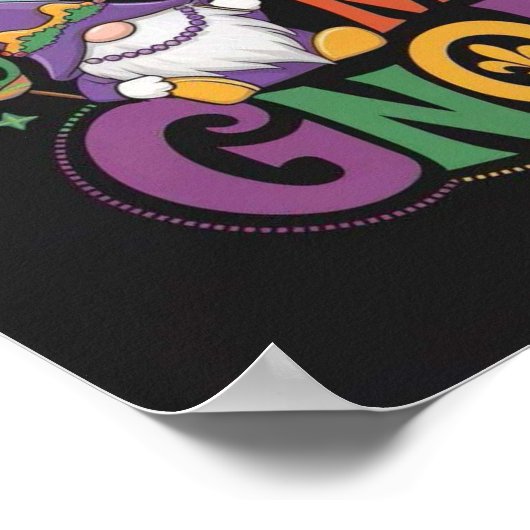 Mardi Gras With My GNOMIES Poster (Hoek)