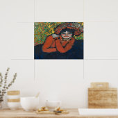 Mardi Gras Woman Poster (Keuken)