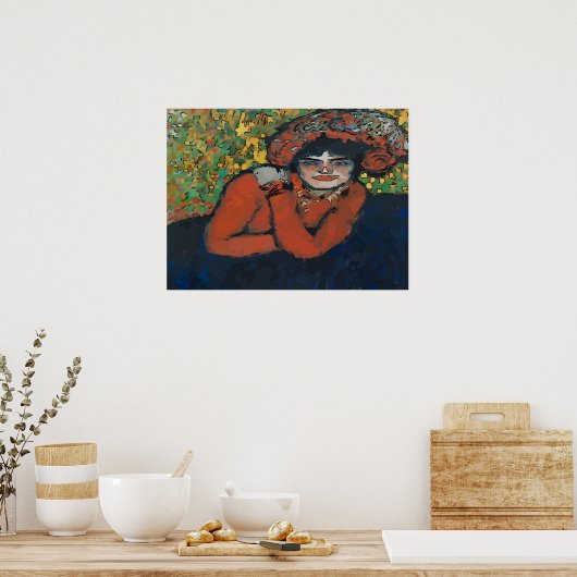 Mardi Gras Woman Poster (Keuken)