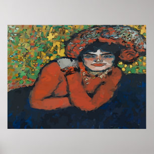 Mardi Gras Woman Poster