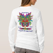 Mardi Gras Women Light All Styles Uitzicht Hints T-shirt (Achterkant)