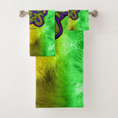 Mardi Gras woorden, SlipperyJoe, kroon, LGBTQIA, g Bad Handdoek (Insitu)