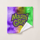 Mardi Gras woorden, SlipperyJoe, kroon, LGBTQIA, g Bad Handdoek (Wasdoekje)
