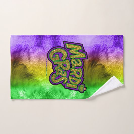 Mardi Gras woorden, SlipperyJoe, kroon, LGBTQIA, g Bad Handdoek (Handdoek)