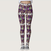 Mardi Gras Words Celebration Leggings (Voorkant)