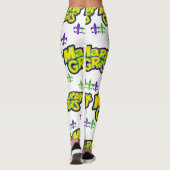 Mardi Gras Words Leggings (Achterkant)
