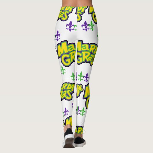 Mardi Gras Words Leggings (Achterkant)