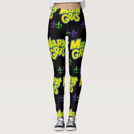 Mardi Gras Words Leggings (Voorkant)