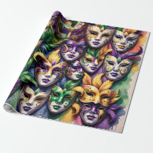 Mardi Gras Wrapping Paper