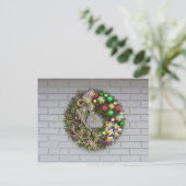 Mardi Gras Wreath Briefkaart (Staand voorkant)