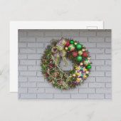 Mardi Gras Wreath Briefkaart (Voorkant / Achterkant)