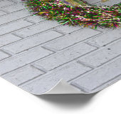 Mardi Gras Wreath Poster (Hoek)