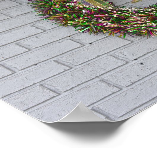 Mardi Gras Wreath Poster (Hoek)