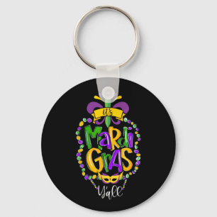Mardi Gras Yall Funny Mardi Gras Party Mask Co Sleutelhanger