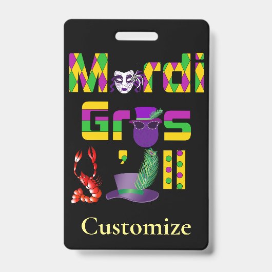 Mardi Gras Y'all Thunder_Cove Badge (Voorkant)