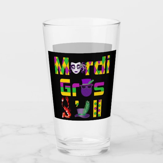 Mardi Gras Y'all Thunder_Cove Glas (Voorkant)