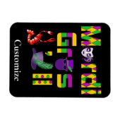 Mardi Gras Y'all Thunder_Cove Magneet (Horizontaal)