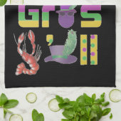 Mardi Gras Y'all Thunder_Cove Theedoek (Gevouwen)