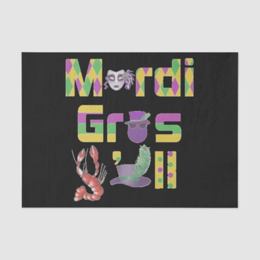 Mardi Gras Y'all Thunder_Cove Tissuepapier (Voorkant)