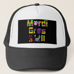 Mardi Gras Y'all Thunder_Cove Trucker Pet