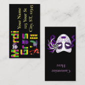 Mardi Gras Y'all Thunder_Cove Visitekaartje (Voorkant / Achterkant)