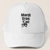 Mardi Gras Y'all Trucker Hat Pet (Voorkant)