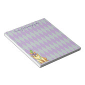 Mardi Gras Yellow Lab Notitieblok (Schuin)