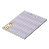 Mardi Gras Yellow Lab Notitieblok (Linkerzijde)